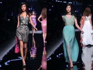 Shu Pei and Liu Wen - Christian Dior Resort 2011.JPG